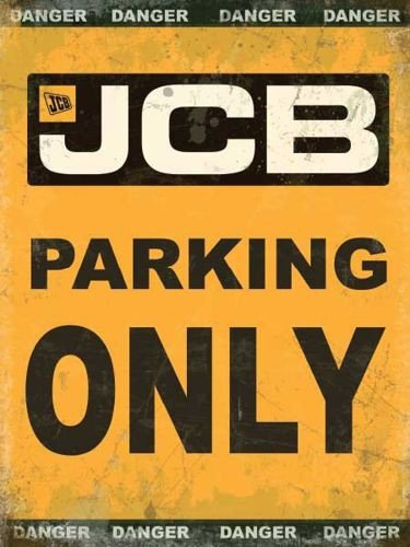 Metalowy Plakat Reklamowy Blacha Tin Sign 30x40 Cm Uwaga Parking Tylko