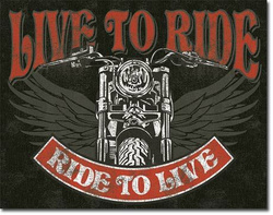 Metalowy Plakat Reklamowy Blacha Tin Sign Usa Live To Ride Metalowy