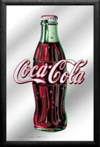 Plakat na lustrze 20x30 cm Butelka Coca-Cola