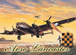 Metalowy plakat reklamowy blacha tin sign bombowiec Avro Lancaster Prezent
