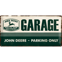 Metalowy plakat szyld pin up 50x25 cm John Deere Parking Only