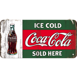 Szyld metalowa zawieszka Tu sprzedają zimną Coca Cola
