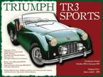 Metalowy plakat reklamowy blacha tin sign Triumph TR3 Sports . Prezent