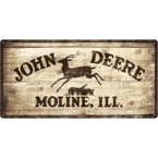 Metalowy plakat szyld pin up 50x25 cm John Deere Logo 1937