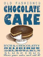 Metalowy plakat reklamowy blacha tin sign 30x40 cm Wspaniałe ciasto czekoladowe