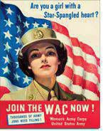 Metalowy szyld plakat reklamowy blacha tin sign USA WACs - Come Join