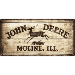 Metalowy plakat szyld pin up 50x25 cm John Deere Logo 1937