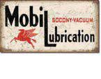 Metalowy szyld plakat reklamowy blacha tin sign USA Mobil Lubrication
