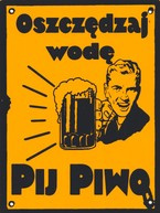 Metalowy  mini szyld 15x10 Nie pluć na podłogę