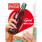 Metalowy plakat szyld blacha tin signs 30x40 cm Coca-Cola Dobra do posiłku