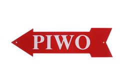 Metalowa strzałka PIWO