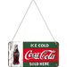 Szyld metalowa zawieszka Tu sprzedają zimną Coca Cola
