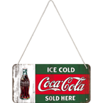Szyld metalowa zawieszka Tu sprzedają zimną Coca Cola