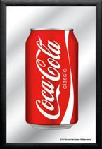  Plakat na lustrze 20x30 cm Coca-Cola Classic puszka