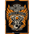 Metalowy mini szyld 15x10 cm Harley Wild at heart