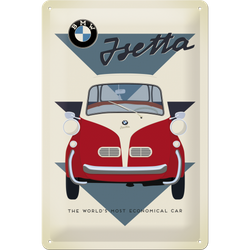 BMW  Isetta Economical Car Metalowy plakat reklamowy 20x30 szyld blacha tin signs 