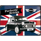 MINI - Perfectly British Metalowy plakat szyld blacha tin signs 30x40 cm