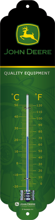 Metalowy termometr farmera John Deere