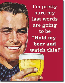 Metalowy szyld plakat reklamowy blacha tin sign USA My Last Words