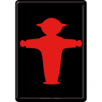 Metalowy mini szyld Ampelmann. Symbol Berlina