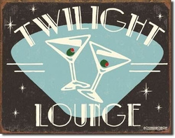 Metalowy plakat reklamowy blacha tin sign USA Martini Twilight Lounge Prezent #1175