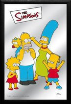 Plakat na lustrze 20x30 cm Simpsonowie