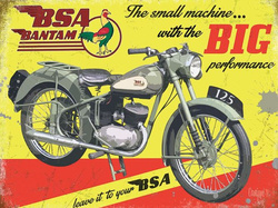BSA Bantam Metalowy plakat blacha tin sign 40x30 cm 