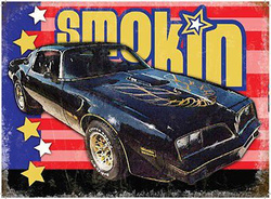 Metalowy plakat reklamowy blacha tin sign Pontiac TransAm Prezent