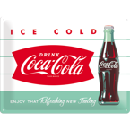 Metalowy plakat szyld blacha tin signs 30x 40 cm Pij Coca-Cola. Polubisz to poczucie orzeźwienia.