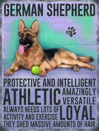 Metalowy plakat reklamowy blacha tin sign 30x40 cm Owczarek niemiecki