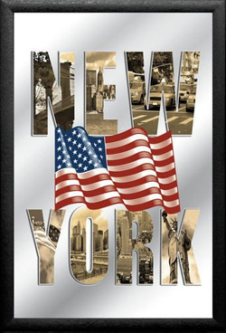  Plakat na lustrze 20x30 cm New York