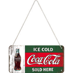 Szyld metalowa zawieszka Tu sprzedają zimną Coca Cola