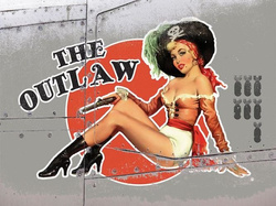 Dziewczyna wyjęta spod prawa Metalowy plakat blacha tin sign 40x30 cm 