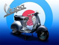 Metalowy szyld plakat reklamowy blacha tin sign Vespa to mój cel Prezent