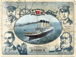Metalowy szyld blacha tin signs Titanic White Star Line Prezent