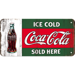 Szyld metalowa zawieszka Tu sprzedają zimną Coca Cola