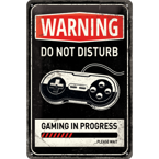 Metalowy plakat UWAGA NIE PRZESZKADZAĆ  20x30 cm