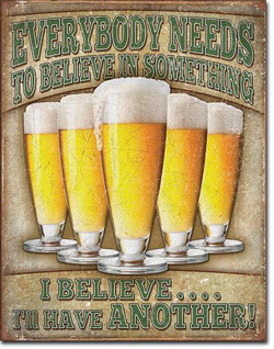 Metalowy szyld plakat reklamowy blacha tin sign USA I'll Have Another Beer