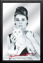 Plakat na lustrze 20x30 cm Audrey Hepburn