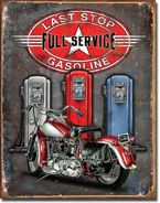 Metalowy plakat reklamowy blacha tin sign USA Ostatnia stacja benzynowa przed pustynią Prezent #1566