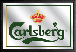  Plakat na lustrze 20x30 cm Piwo Carlsberg Logo