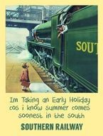 Metalowy plakat reklamowy blacha tin sign 30x40 cm Linia kolejowa Southern Railway