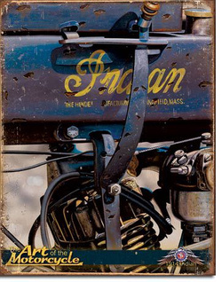 Metalowy szyld plakat reklamowy blacha tin sign USA Indian 1914 - Jacobs