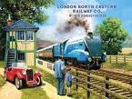 Metalowy plakat reklamowy blacha tin sign Linia kolejowa London North Eastern Railway
