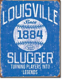 Drużyna Baseballowa Louisville Slugger Metalowy plakat  blacha tin sign USA 