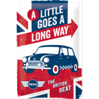 MINI - A Little Goes A Long Way Metalowy plakat reklamowy 20x30 szyld blacha tin signs