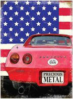 Metalowy plakat reklamowy blacha tin sign Chevrolet Corvette Precoius Metal Prezent