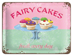 Metalowy plakat szyld blacha tin signs reklama USA Bajeczne ciastka. Świeże każdego dnia. 30x40 cm