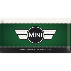 MINI - Logo Metalowy plakat szyld pin up 50x25 cm 