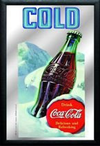 Plakat na lustrze 20x30 cm Zimna Coca-Cola